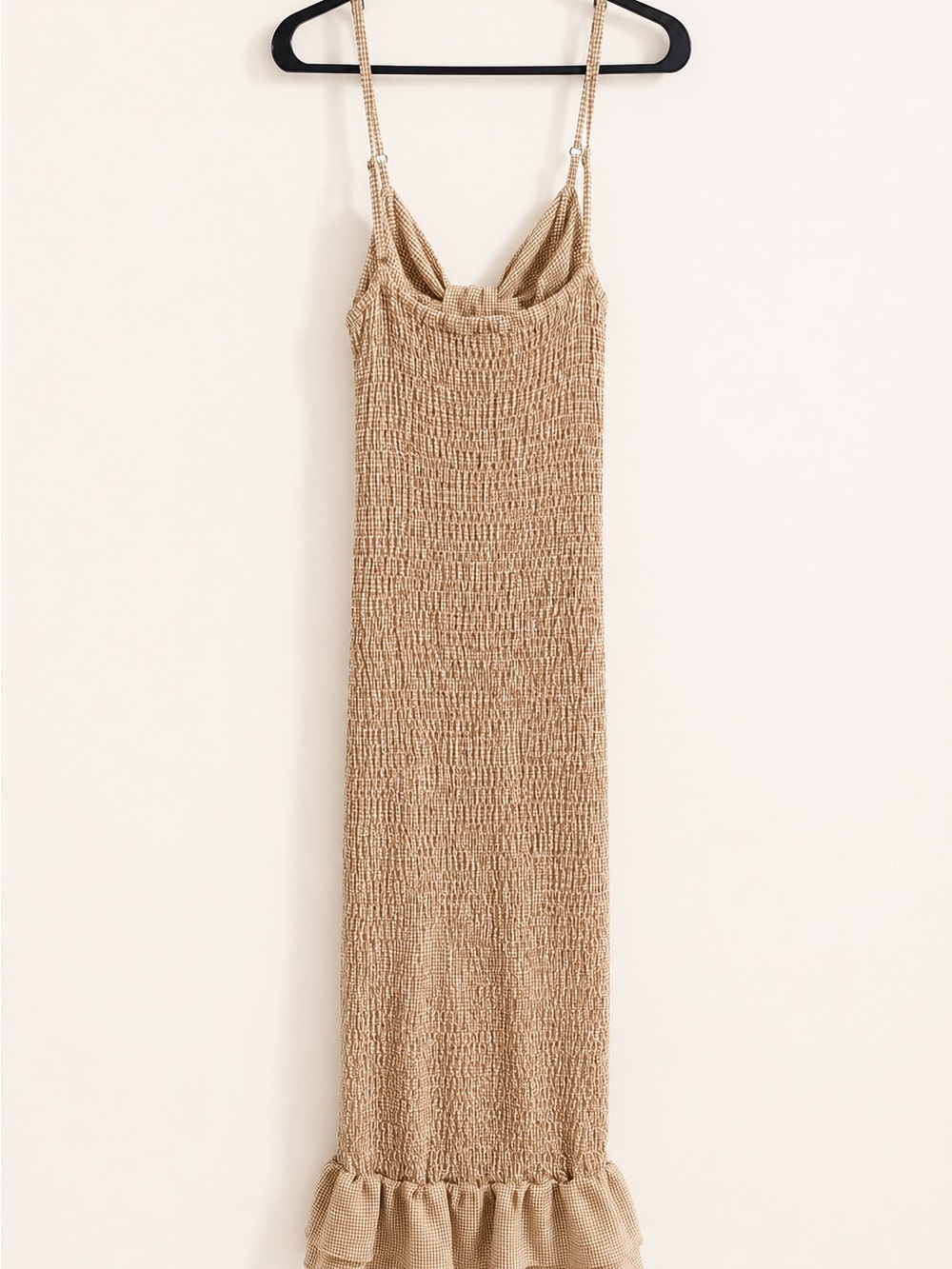 Petal & Pup Tie-Front Midi Dress in Tan - Picture 2 of 2